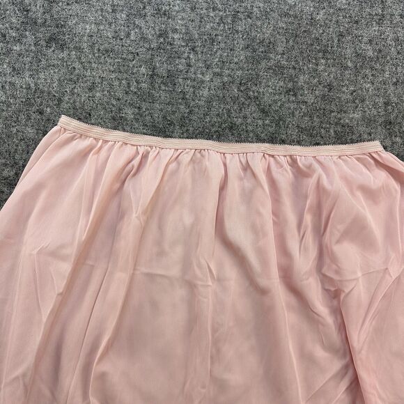 Vintage 80s Slip Pink Medium Butterfly Lace Half Satiny Feminine - Picture 4 of 7